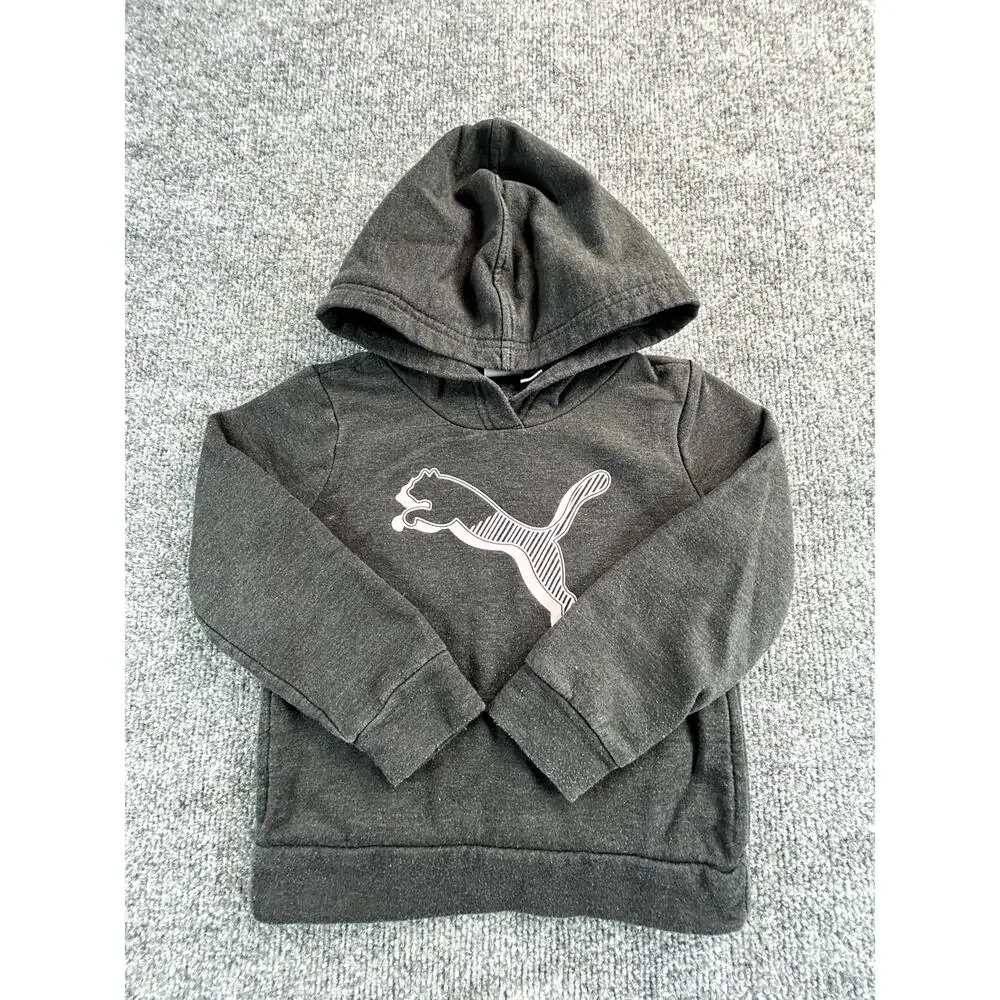 Puma Toddler Girls Hoodie Bundle Pink Gray Pullover Sweatshirts Sizes 24M & 3T - Picture 2 of 10